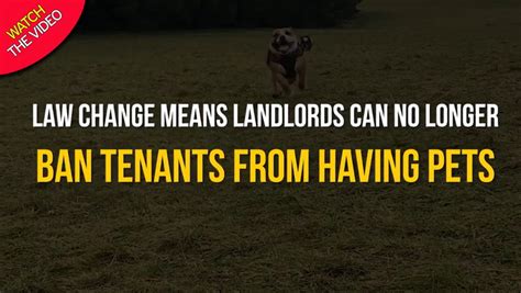 landlord banning pets uk.